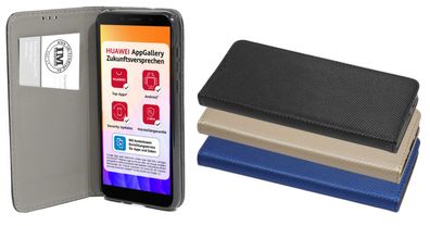 cofi1453® Buch Tasche "Smart" kompatibel mit HUAWEI Y5P Handy Hülle Etui Brieftasc...