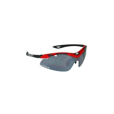FORCE DUKE Fahrrad Sonnenbrille mit Laser Schwarze Wechsellinsen /9102x