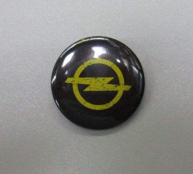 Opel Buttons mit Graffiti Blitz schwarz Pin Ansteckbutton Anstecker