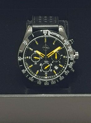 Opel Uhr Chronograph Herrenuhr Armbanduhr in Geschenkverpackung 11365