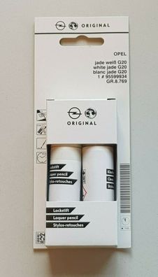 663,33€/1L) Opel Lackstift Jade Weiß G20 G2O 95599934 Lack Pinsel Stift