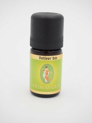 Primavera Vetiver bio 5ml ätherisches Öl 100% naturrein vegan