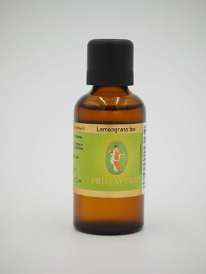 Primavera Lemongrass bio 50ml ätherisches Öl naturreine Qualität