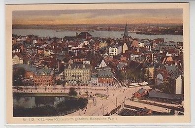 61875 Ak Kiel vom Rathausturm gesehen Kaiserliche Werft um 1914
