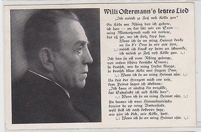 62321 Ak Willi Ostermanns letztes Lied "Heimweh nach Köln" 1940