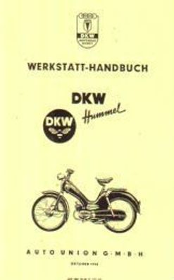 DKW Hummel Werkstatt Handbuch, Moped, Oldtimer, Klassiker