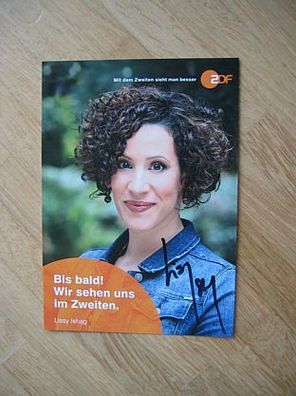 ZDF Fernsehmoderatorin Lissy Ishag - handsigniertes Autogramm!!!