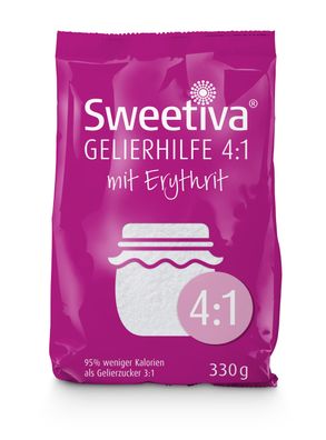 Sweetiva Gelierhilfe 4:1 mit Erythrit 330g | Gelierzucker-Ersatz
