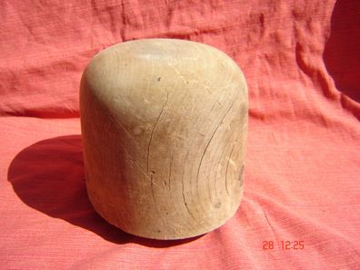 Holzform Hutform Holz benützt Grundform Gr54 runder Kantenkopf hatblock 28-6