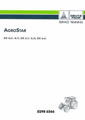 Werkstatthandbuch Reparaturhandbuch Deutz Agrostar DX4.61 DX4.71 DX6.11 DX6.31 DX6.61