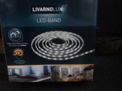 Livarno Lux LED-Band 5 Meter weiß innen und außen mit Fernbedienung dimmbar