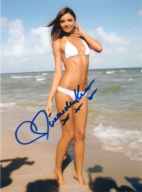 SEXY Original Autogramm Miranda KERR auf Großfoto (COA)