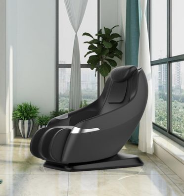 NEU Luxus Massagesessel Shiatsu Leder schwarz mit Rollentechnik Heizung Zero Gravity