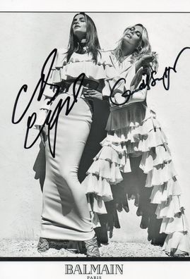 Claudia Schiffer und Cindy Crawford Autogramm