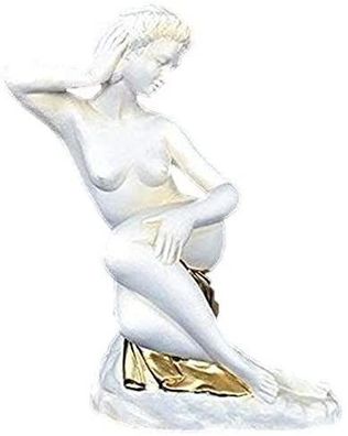 Frau Nackt Büste Erotik Antik Hand bemalt Deko Skulptur Kunst