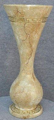Vase in Marmor Effekt Hand bemalt Gefäß Standgefäß Gefäß Blumen