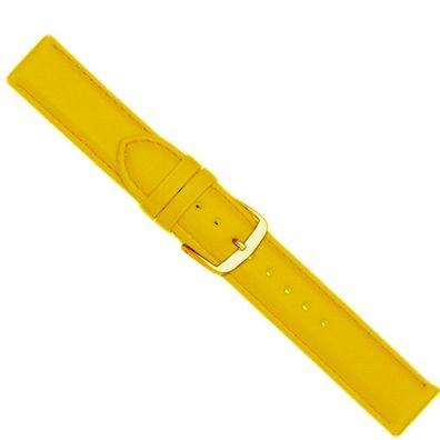 Herzog Beach Ersatzband Uhrenarmband Kalbsleder gelb 20440G