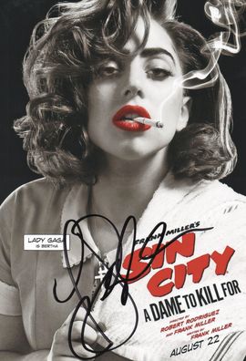 Lady Gaga Autogramm Großfoto