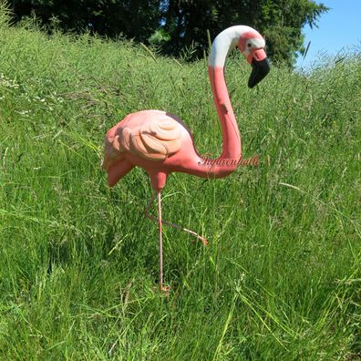 Flamingo rosa Palmen Tierfigur Zoo Deko Beach Party Figur 3D Statue Gartenfigur Maimi