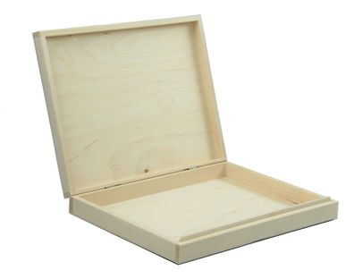 Holzbox Holz-Kassette (innen Größe A4) BOX unbehandelt
