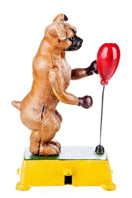 Gusseisen Hund Boxer beweglich antik Stil Gusseisen Metallhund Hundefigur