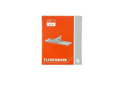 Fleischmann N 9116, 5 x Prellbock-Gleis, neu, OVP