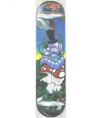 Skateboard Deck 20 cm 7,872 Absalom Alice i. Wunderland blau NEU Gastlando