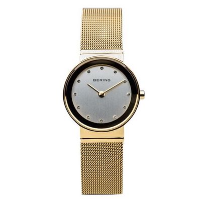 Bering Damen Uhr Armbanduhr Slim Classic - 10126-334 Meshband