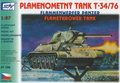 SDV87156 Bausatz Flammenwerfer Panzer T-34/76 Maßstab: 1:87
