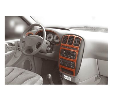 3D Cockpit Dekor für Chrysler Voyager Baujahr 03/2001-09/2007 7-teiig