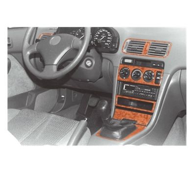 3D Cockpit Dekor für Honda Accord Baujahr 09/1992-06/1998 11 Teile