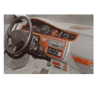 3D Cockpit Dekor für Honda Civic Baujahr 09/1992-01/1995 14 Teile