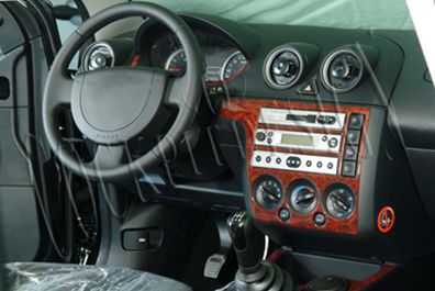 3D Cockpit Dekor für Ford Fiesta Baujahr 03/2002-08/2005 7 Teile