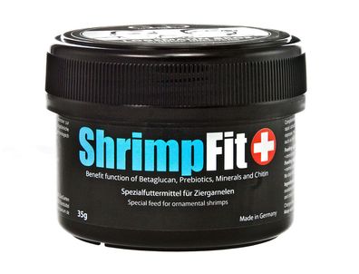 22,71€/100g) Glas Garten ShrimpFit 35g Spezialtfutter für Garnelen
