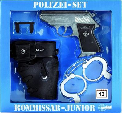 Schrödel Polizei-Set Komissar-Junior (Pistole, Gürtel, Holster, Handschellen)