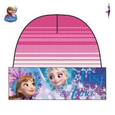 Eiskönigin Mütze WintermützeKinder Disney Frozen Anna Elsa Pink neu