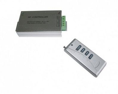 RGB-Controller für Lichtbänder + Funk-Fernbedienung (12V - 24V 12A)