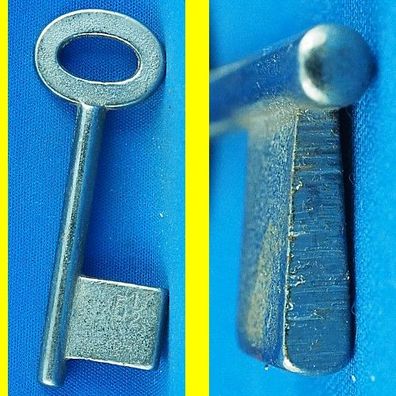 Chubb Einsteck Einbart Schlüssel 5 1/2 / Länge 75 mm / Halm 5,5 mm / Bart 16 x 18 mm