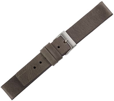 Minott > Uhrenarmband braun flach > Kalbsleder Vintage > gleichlaufend