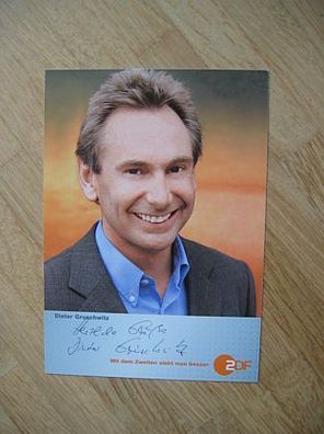 ZDF Fernsehmoderator Dieter Gruschwitz - handsigniertes Autogramm!!!