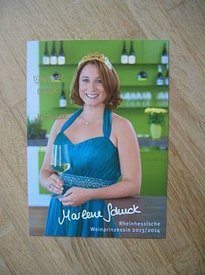 Rheinhessische Weinprinzessin 2013/2014 Marlene Schuck - handsigniertes Autogramm!!!