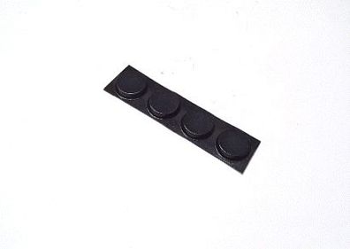 4x Gummifuss Gerätefuss Fuß Gehäuse Puffer selbstklebend rund schwarz 19 x 4 mm