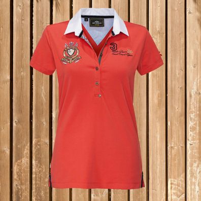 HV Polo Kurzarm Shirt Gipson, Poloshirt, coral