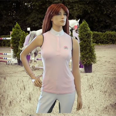 Pikeur Turnier Shirt ohne Arm, rosa, Turnier Bluse Pikeur, Turnierbekleidung