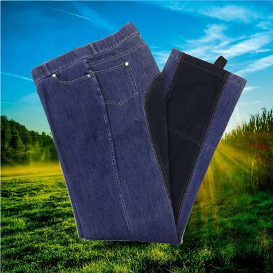 HKM Jodhpur Reithose Jeans, Herren, Jodhpurreithose Texas, Ganzbesatz, jeans