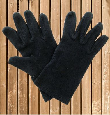 Glooove Fleece Winterhandschuhe, Fleecehandschuh, warme Handschuhe, schwarz