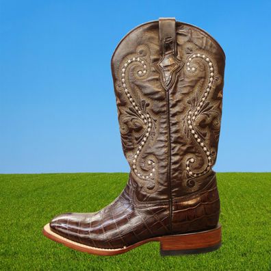 Leaguer´s Finest Western Boots 5430, Westernstiefel Gator print