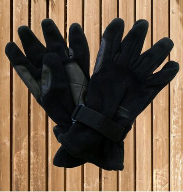 Roeckl Fleece Reithandschuh -537, Roeckl Fleece Reit Handschuhe, schwarz , Gr. XL