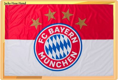Fahne Zimmerfahne FC Bayern München - FCB 90x60 cm
