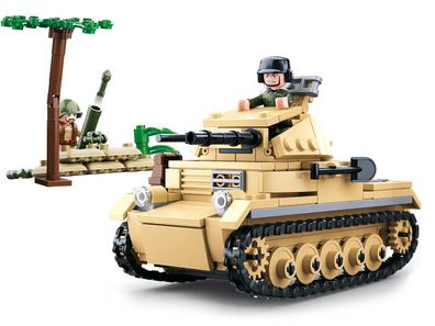 Sluban WWII Army Set M38-B0691 Militär German Tank - Kleiner deutscher Panzer